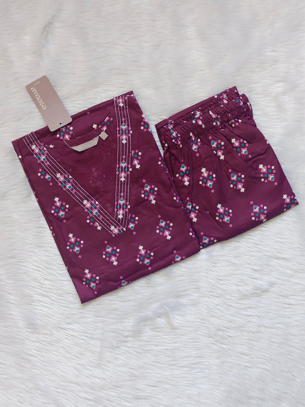 DEEP WINE RAYON CORD