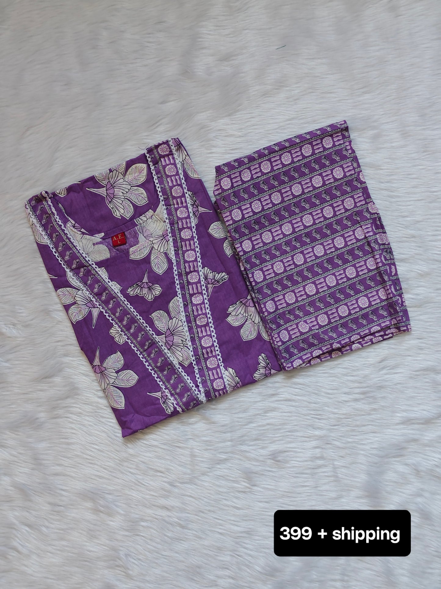PURPLE COTTON CORD