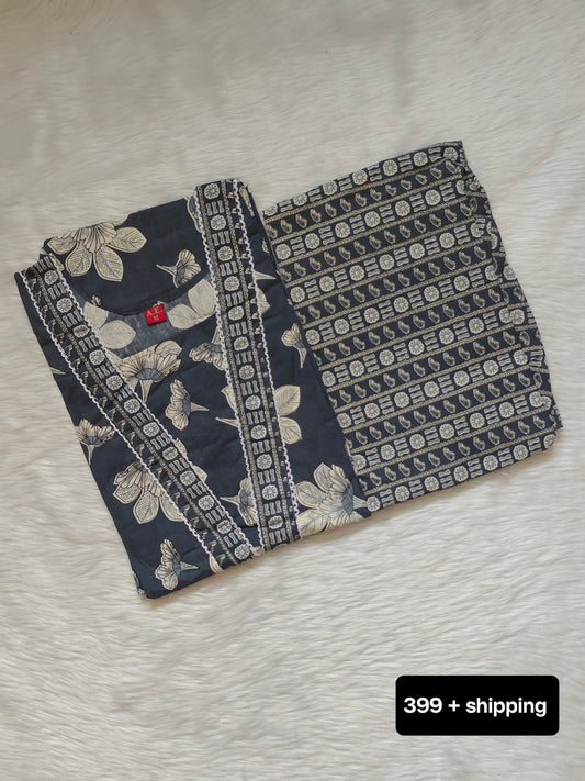 CHARCOAL GREY COTTON CORD