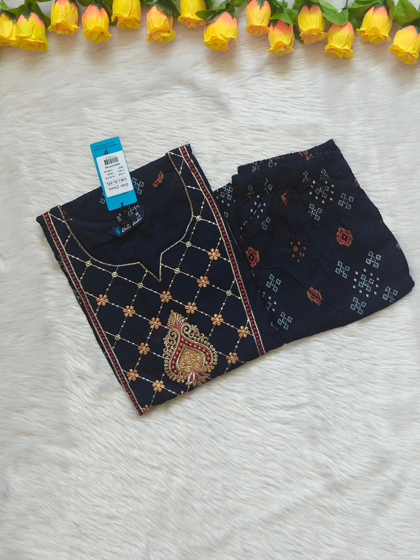 DARKIEST BLUE COTTON SET