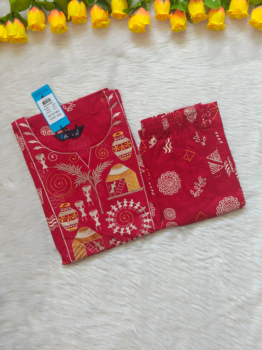 WARLI ART COTTON SET