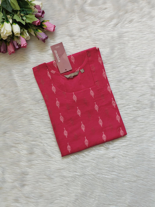 BRIGHT PINK KURTI