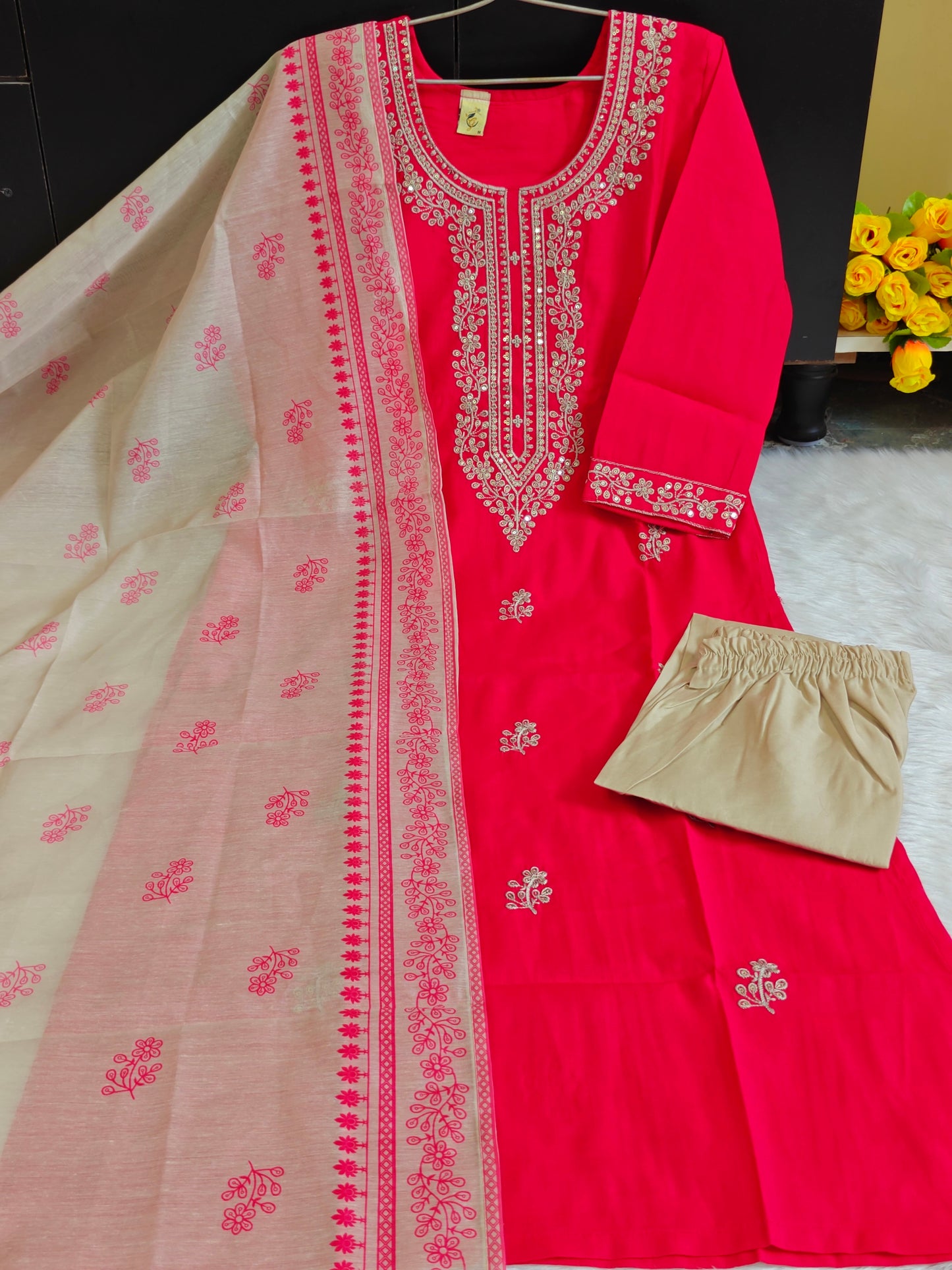 RANI PINK EMBRO SET