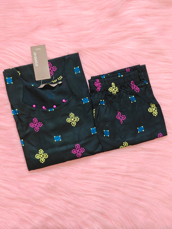 BLACK RAYON CORD