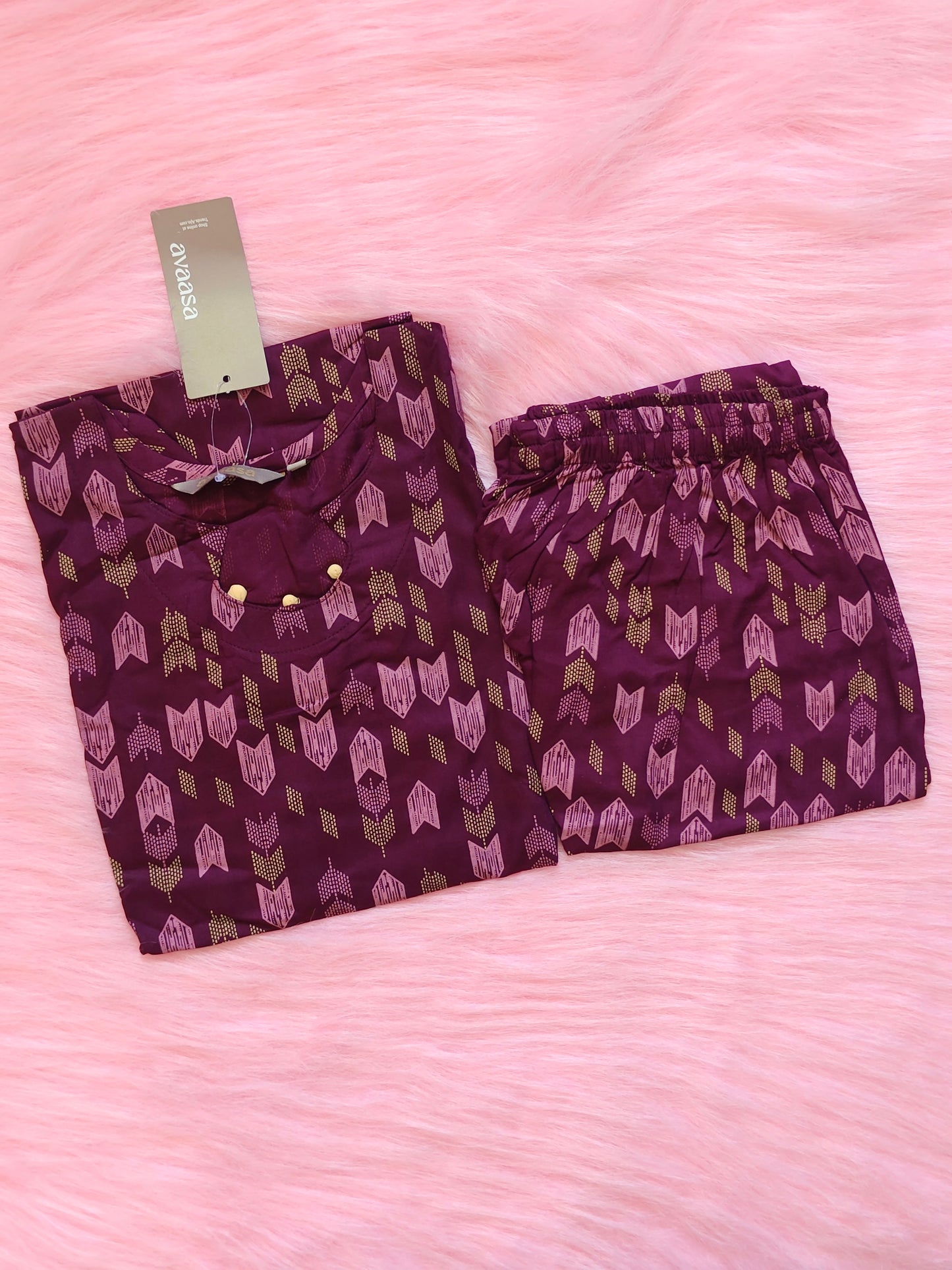 WINE FLORAL RAYON CORD