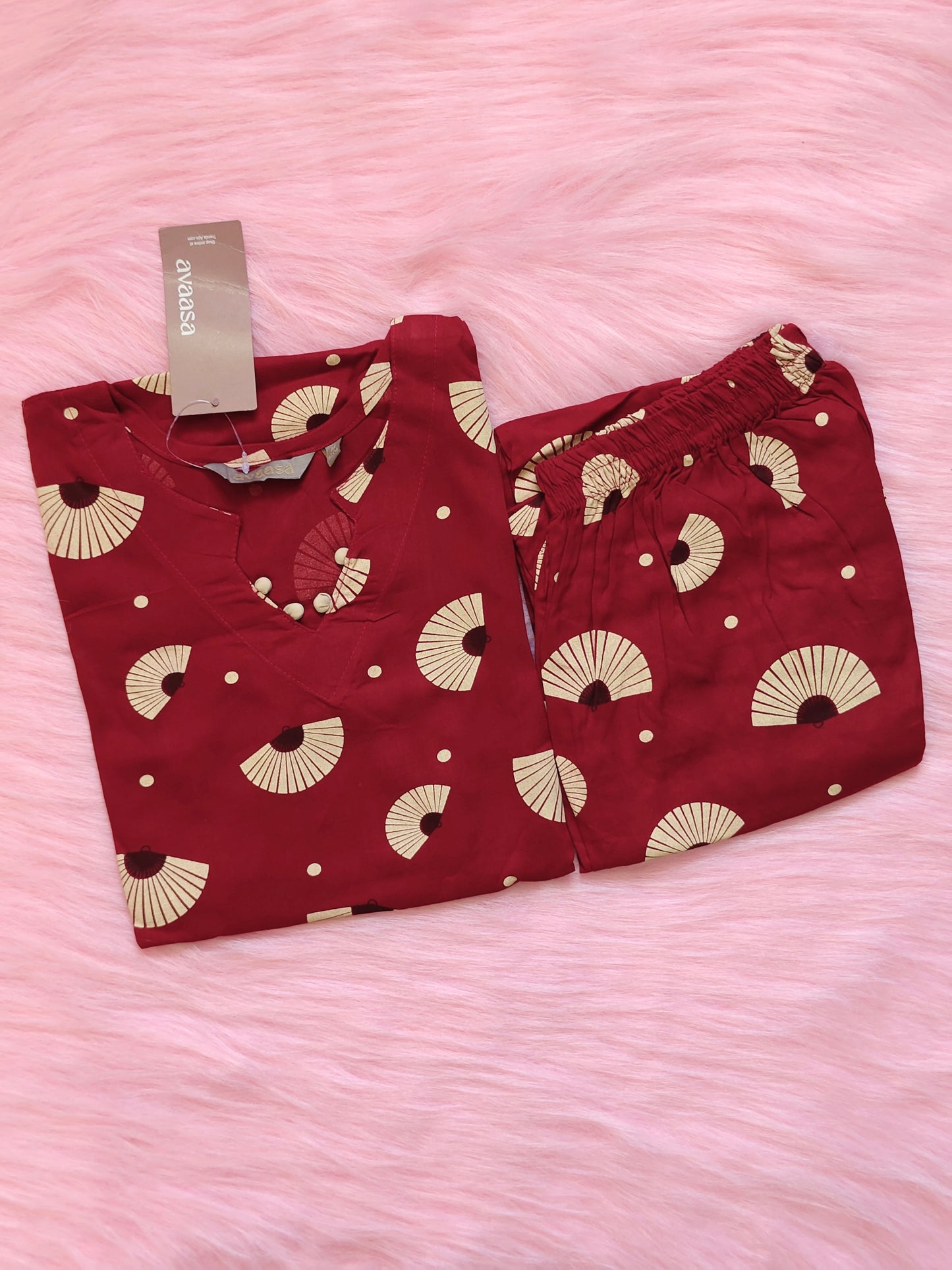 BLOOD RED RAYON CORD