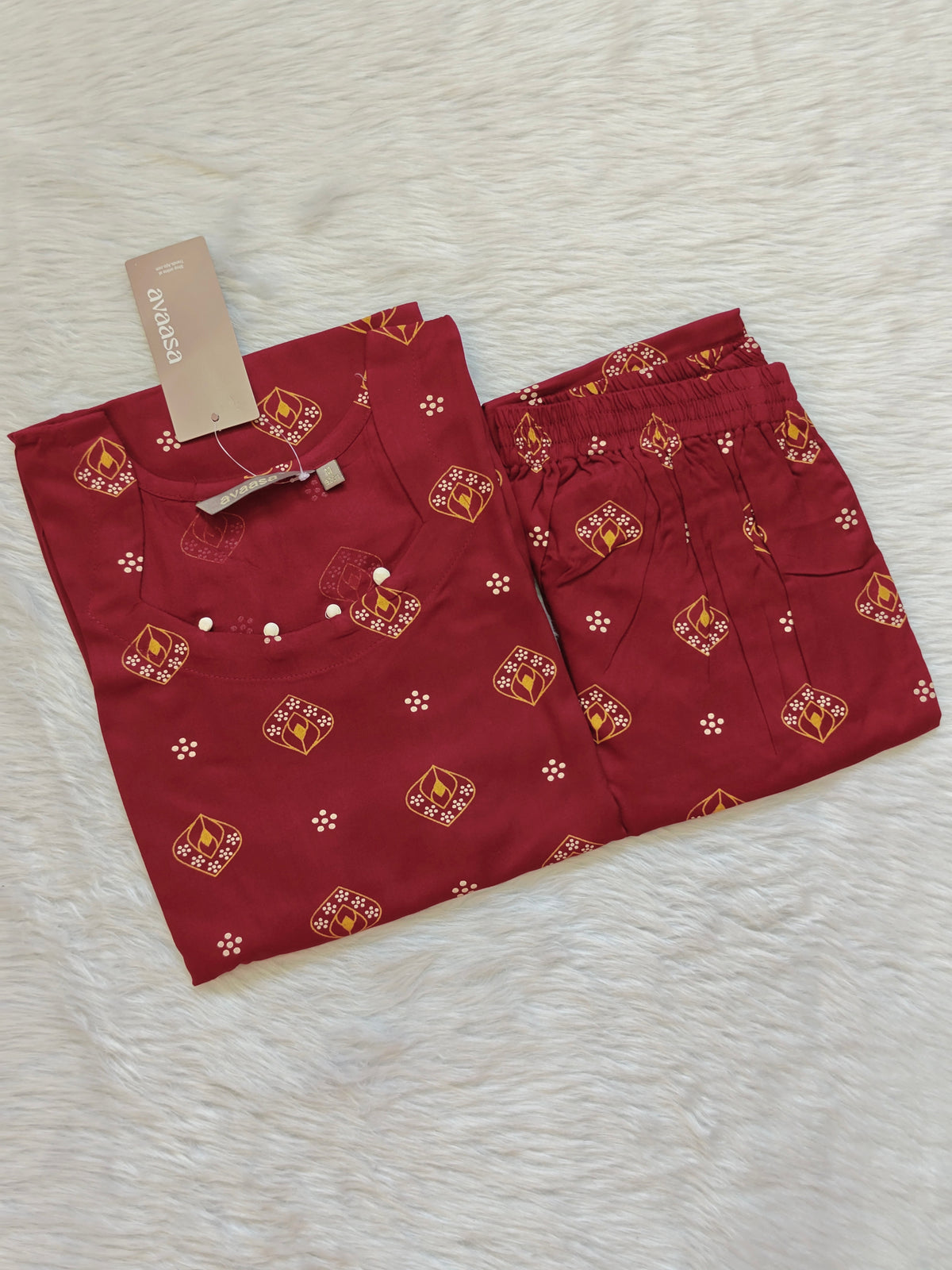 RED MAROON RAYON CORD ( SC37 )