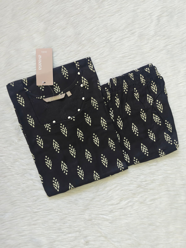 BLACK IKAT RAYON CORD ( SC187 )