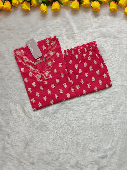 ETHNIC PINK RAYON CORD
