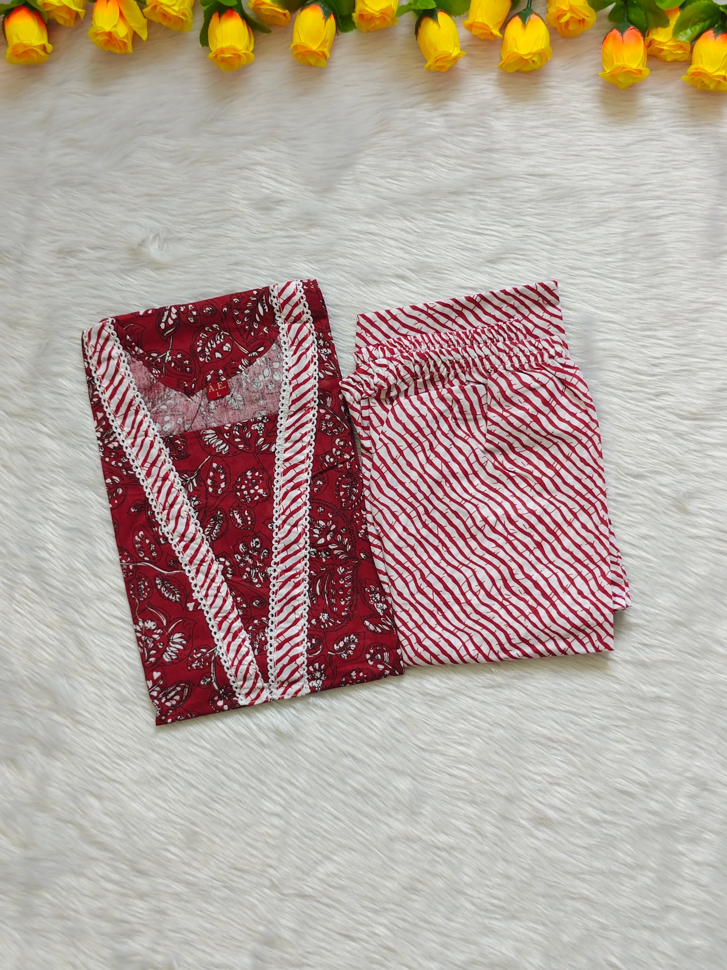 DARK REDDISH COTTON CORD