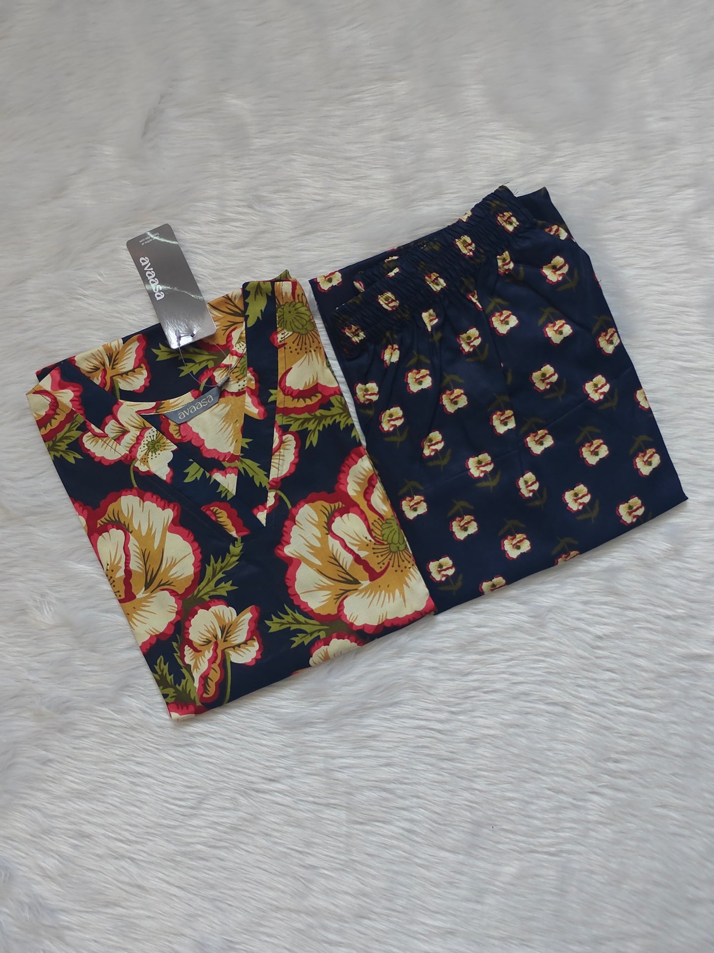 DARK BLUE RAYON CORD
